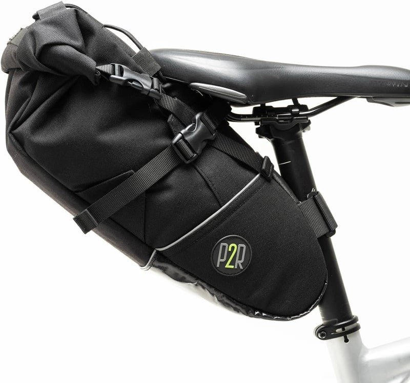 PACK2RIDE Inova Light Bike Saddle Bag - Water Resistant, Durable Cordura Fabric, Essential for Bikepacking - Under Seat Storage, Seat Bag for Road, Gravel Cycling - Image 1